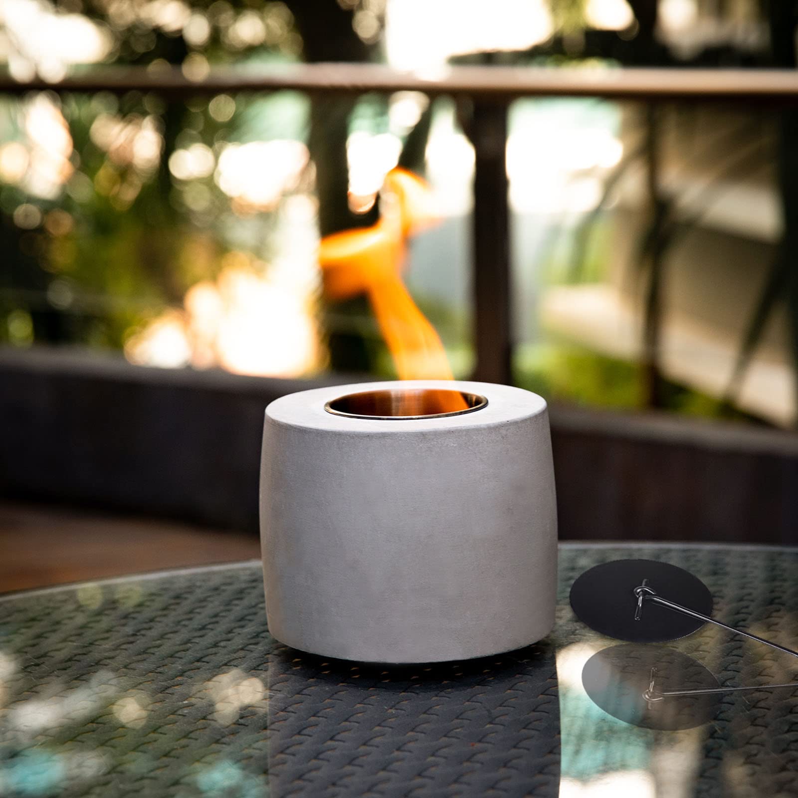 Portable Tabletop Fire Pit, Rubbing Alcohol Fireplace, Personal