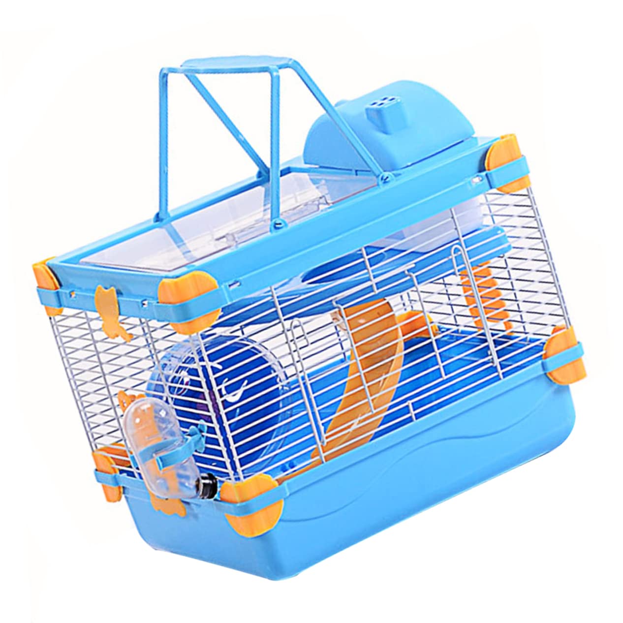 VANZACK Jaula para Hámster Casa con Resistente y Multifuncional con Rueda y Jarra De Agua