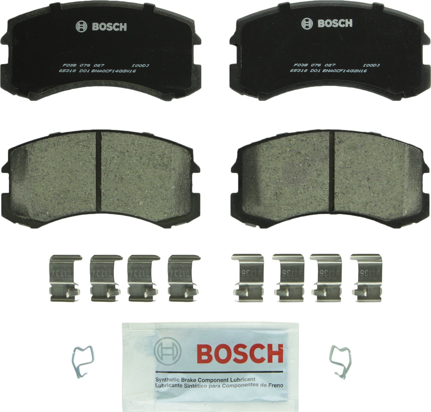 Bosch Automotive BP1078 QuietCast Premium Semi-Metallic Disc Brake Pad Set For: Subaru Forester, Legacy, Outback, B9 Tribeca, Tribeca, WRX, Front — view 10