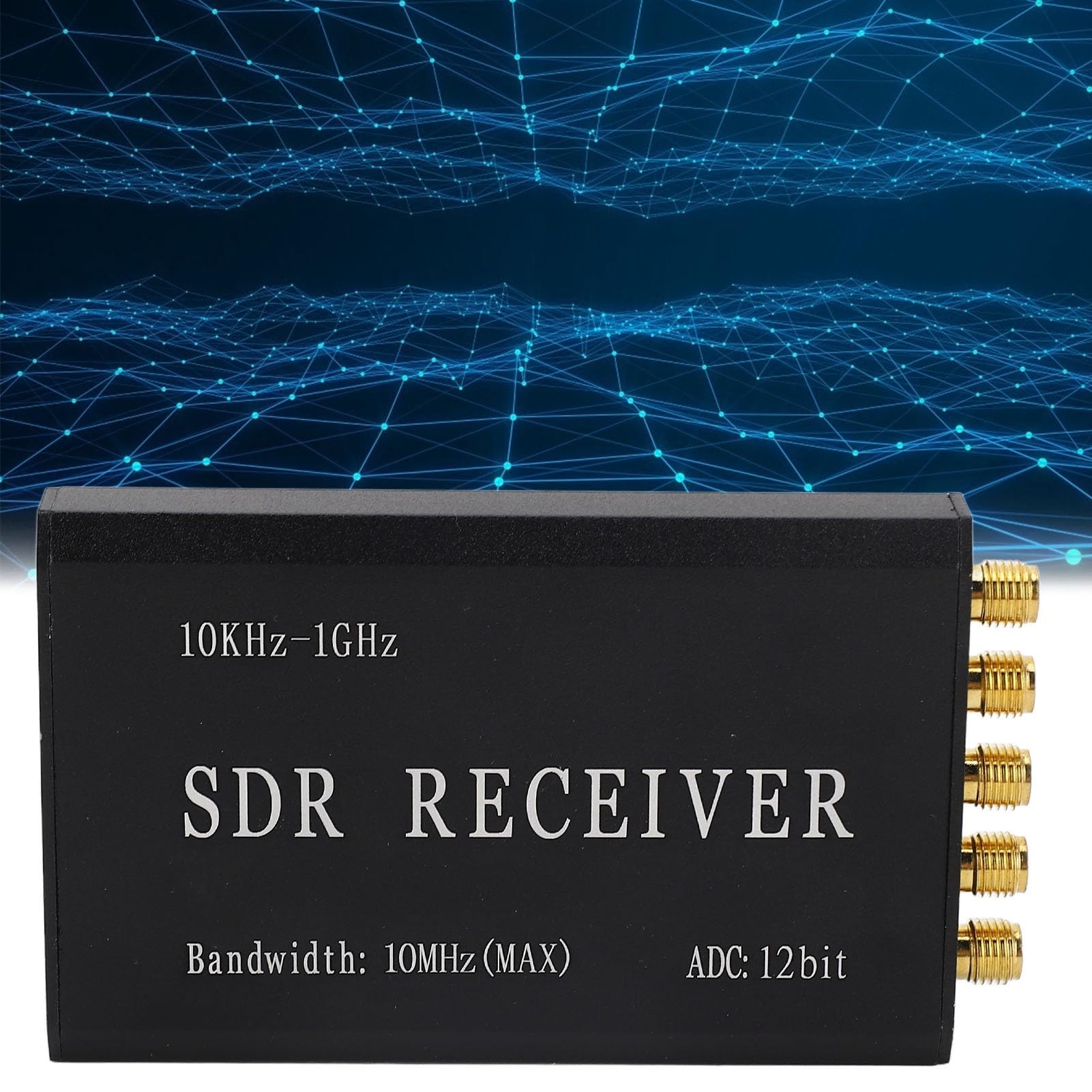 Ricevitore Radio Software-defined Semplificato Kit Ricevitore SDR USB Risoluzione 12 Bit 10k‑1GHz Larghezza di Banda 10MHz, Compatibile con GNURadio/SDR Touch, Adatto per