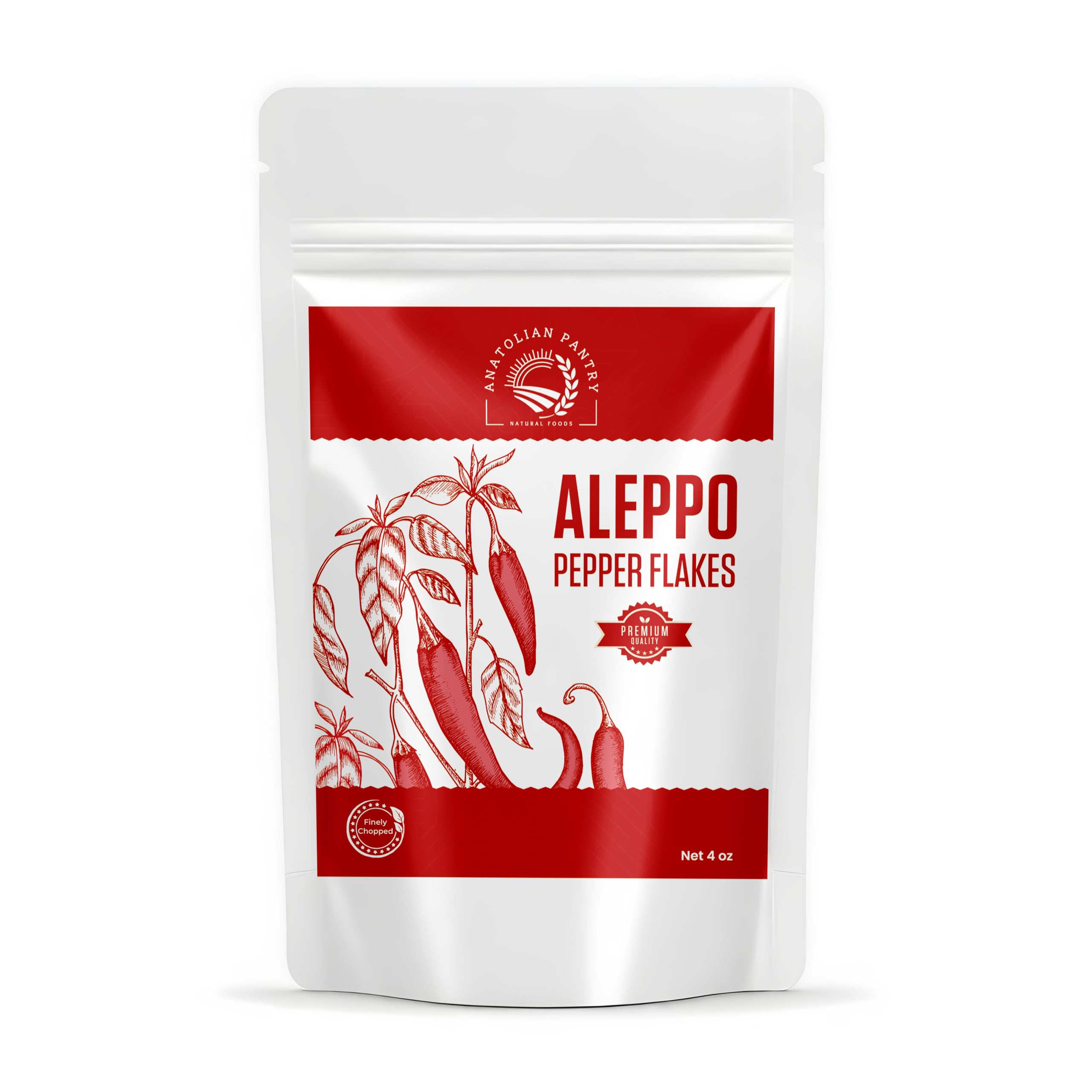 Aleppo Pepper Flakes - Marash Ipek Biber Flakes - Premium Finely Chopped Red Pepper Flakes, Authentic Crushed Aleppo Pepper Flakes (Halaby Pepper/Ipek Pul Biber/Marash Chili)