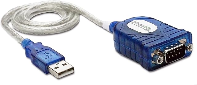 Plugable USB to Serial Adapter Compatible with Windows, Mac, Linux (RS-232DB9 DTE Male Connector, Prolific PL2303HX Rev. D Chipset)