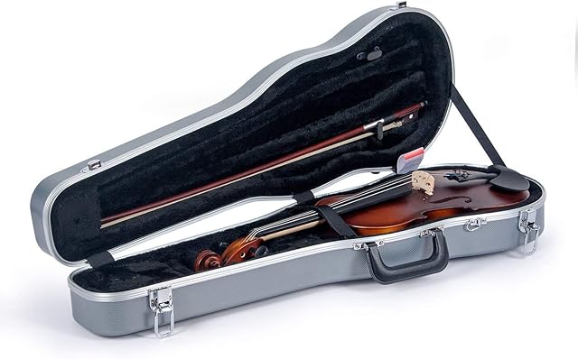 Crossrock 4/4 Violin Case-Backpack Style in Silver (CRA800SVFSL)