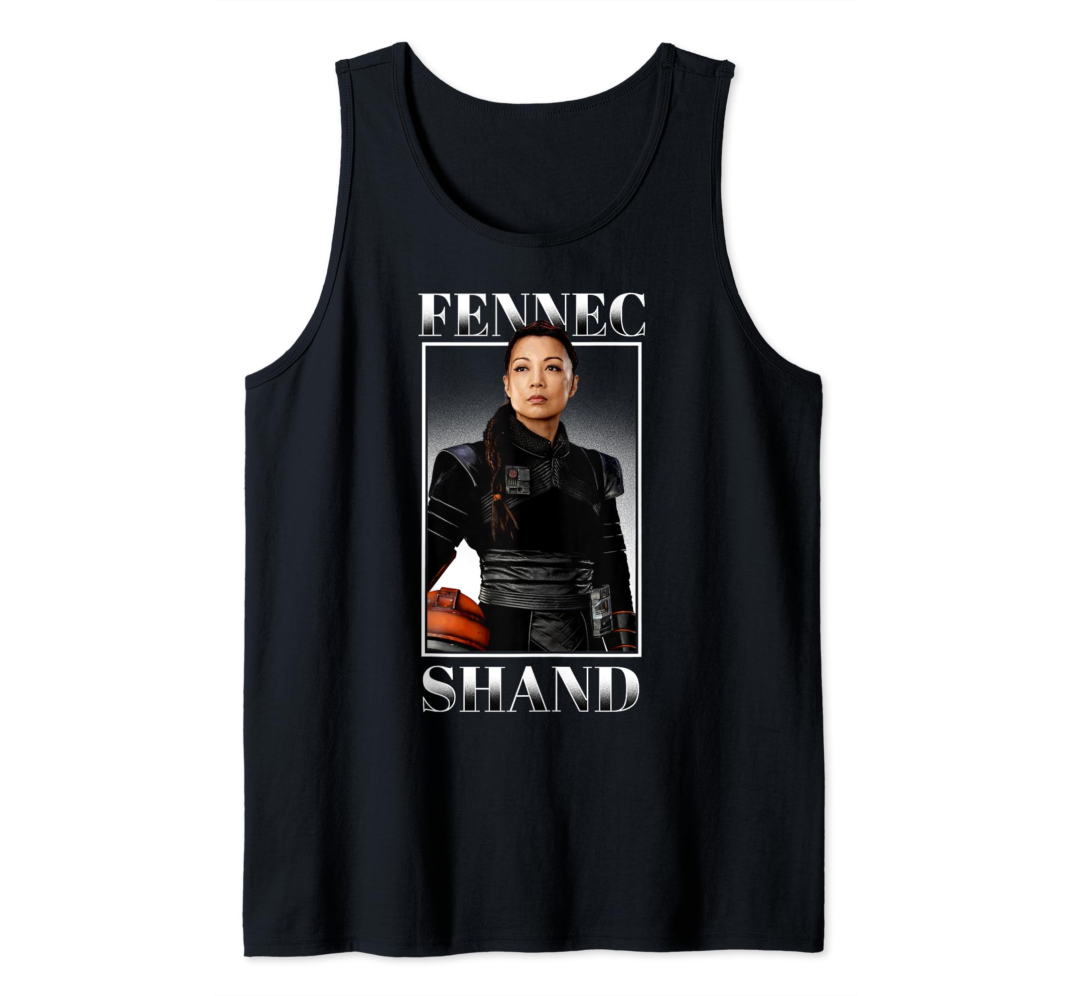 Star Wars: The Mandalorian Fennec Shand Portrait R16 Tank Top, Black