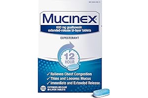 12 Hour 600 mg Guaifenesin: The Natural Choice for Excess Mucus Relief