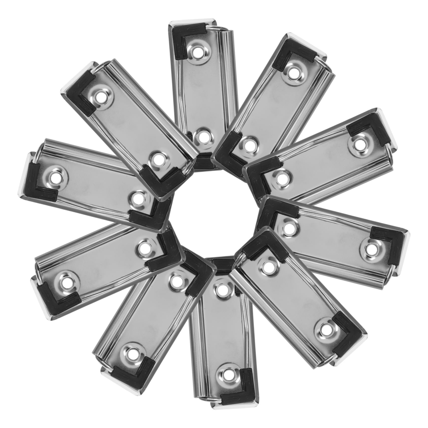 50 Pezzi Clip per Portablocco in Metallo Resistente Fermagli per Documenti Antiscivolo per Ufficio Scuola e Casa