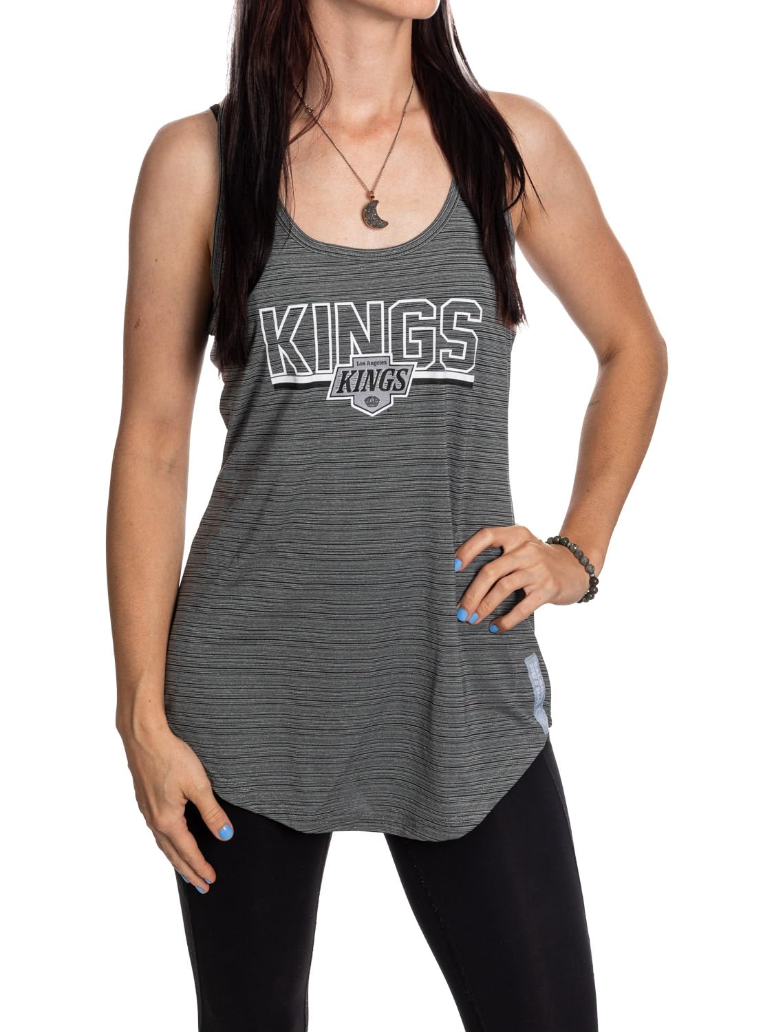 Calhoun NHL Womens Lightweight Sleeveless Loose Fit Workout Racerback Tank Top