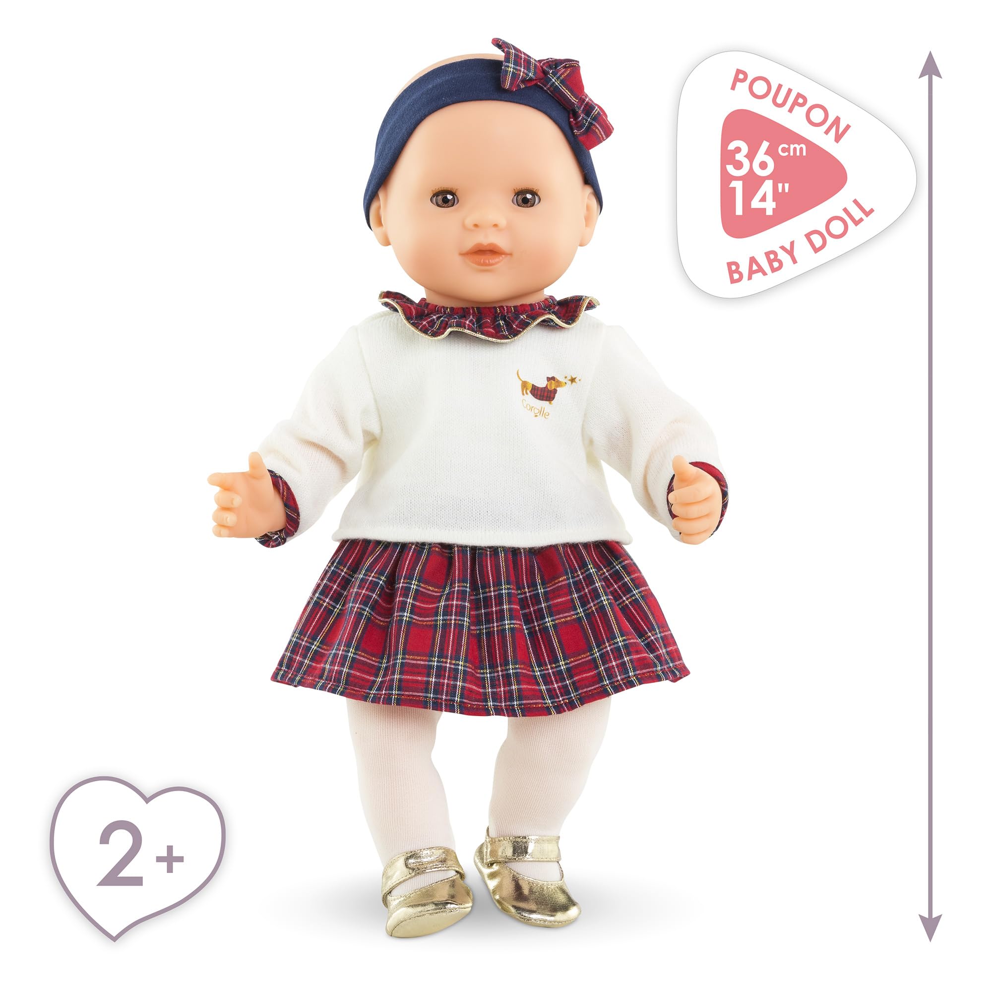 Corolle - Mon Grand Poupon, Suzanne, en Fêtes, 36cm, dès 2 Ans, 9000130500