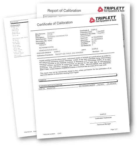Miniatura 6 de Triplett IRTUV50 Termómetro IR sin contacto con detección de fugas UV, -4 a 752F (-20 a 752.0 F)