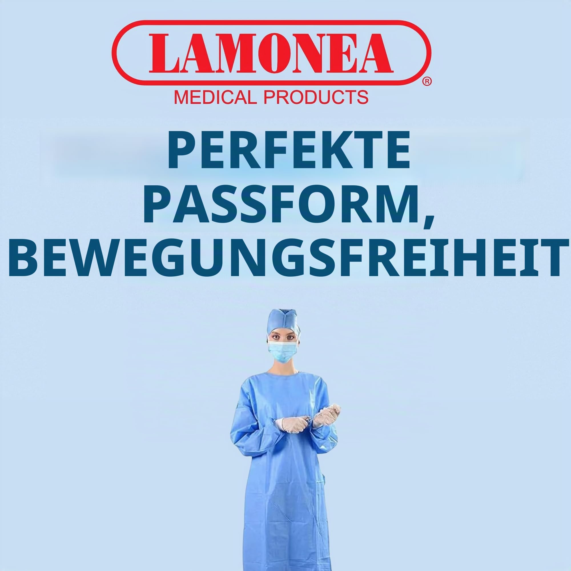 30 sterile chirurgische Hemden Standard Hellblau CE-zertifiziert - Einwegkittel, atmungsaktiv, maximaler Schutz - 2 Handwaschtücher enthalten - Verschiedene Größen (XL) - FGSG-SM40XL