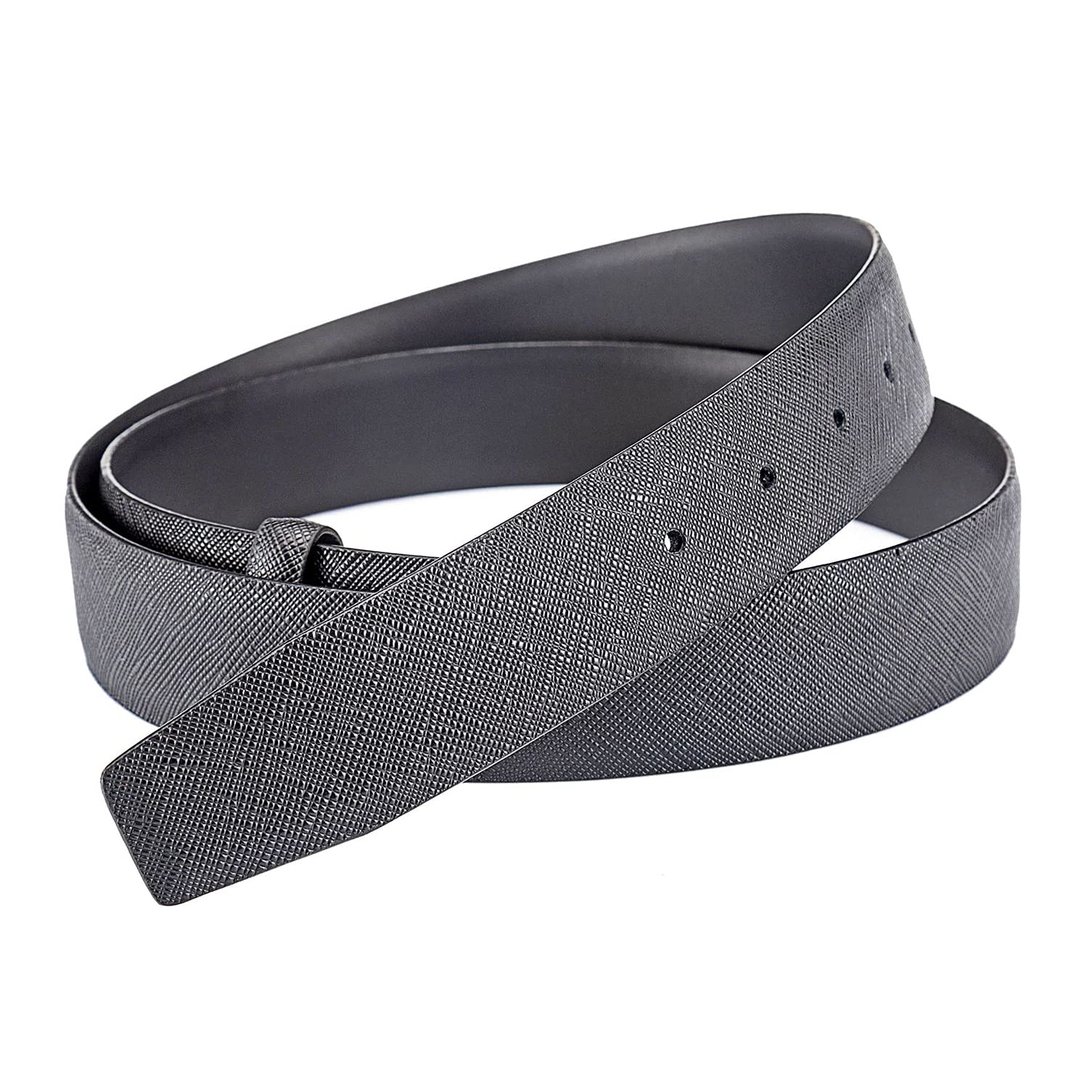Vatee's Cinturón de cuero de doble cara sin hebillas para hombres/mujeres para reemplazar el cinturón 38mm/34mm/29mm de ancho