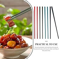 Vista 2 de 4Pairs Palillos de silicona con núcleo de acero, palillos a prueba de calor, aptos para lavavajillas públicos