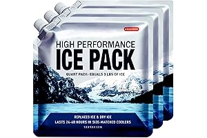 Reusable Ice Packs for Coolers: Freeze Flats Long Lasting Gel Packs for...