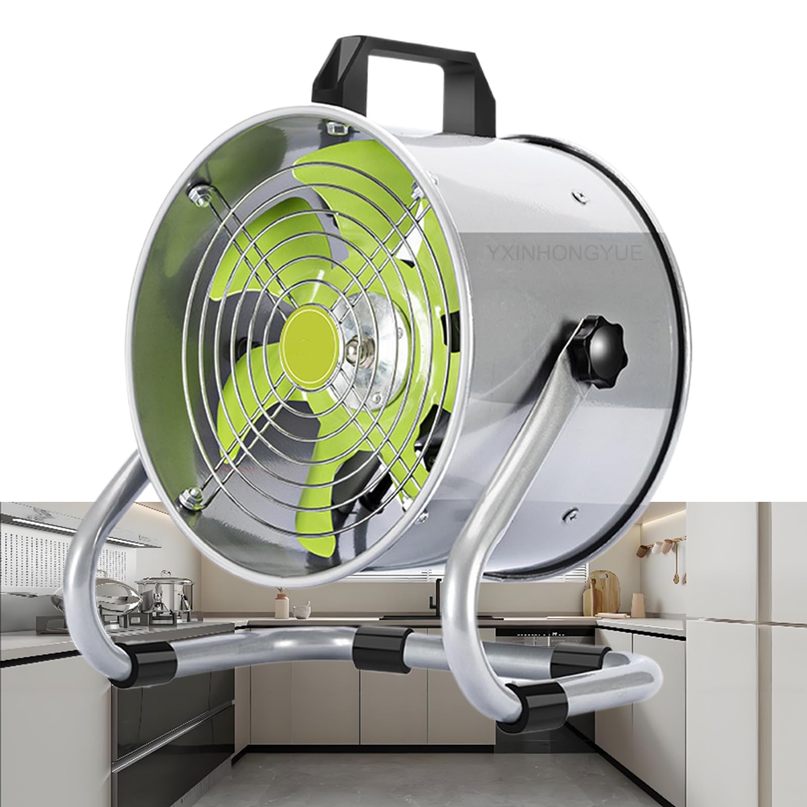 Filtro de aire portátil de cocina, campana extractora de escritorio de bajo ruido de 220 V para cabinas de soldadura industrial y pintura, ventilador de metal resistente, viento fuerte