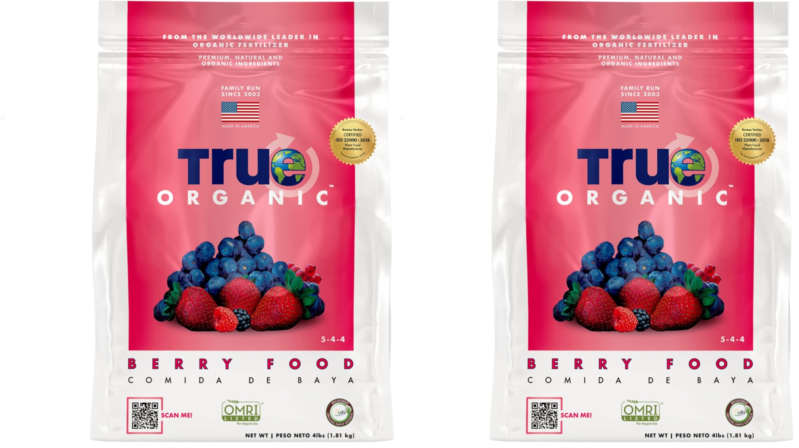 True Organic Berry Food 5-4-4 Granular Fertilizer