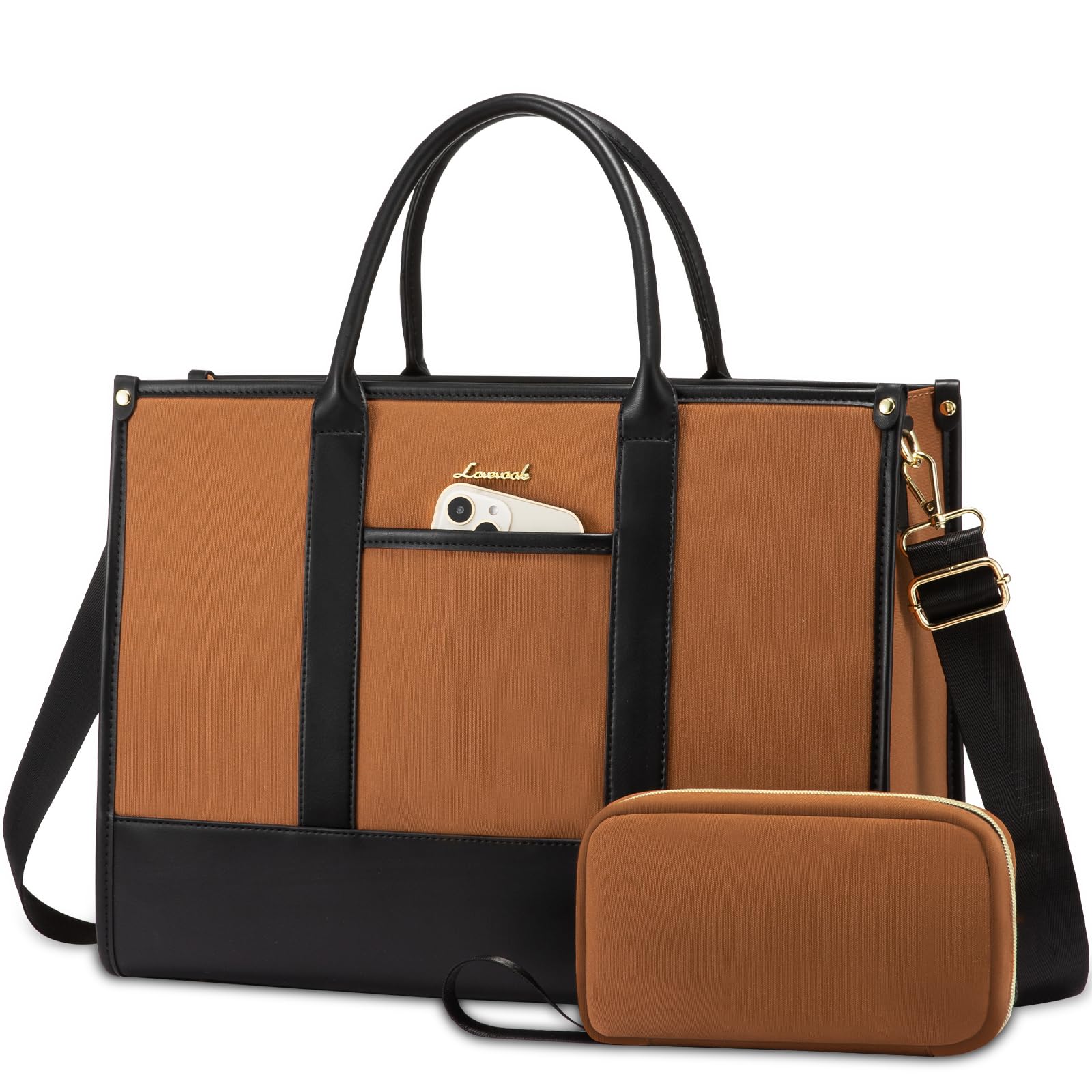 LOVEVOOK Laptop Tote Bags for Women Work Bag 15.6 inch Large Professional Teacher Purse Lightweight Computer Bag Briefcase Business Office,