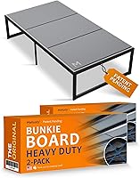 Vista 13 de Meliusly Tabla Bunkie de Servicio Pesado de 10mm Tamaño Full (54x75'') Diseño de Tabla de Cama de Perfil Bajo Patente Pendiente - Transpirable