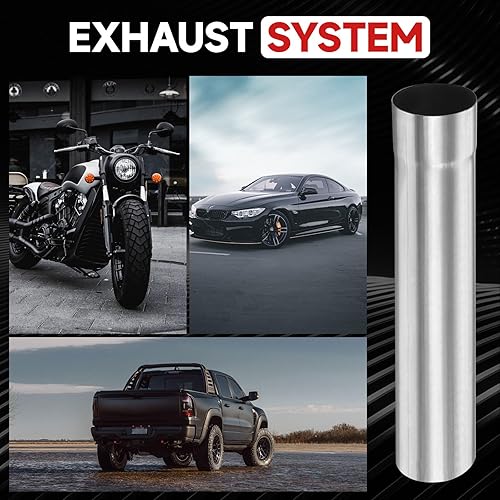 Miniatura 134 de A-KARCK Tubo de escape de 90 grados 2.5 "OD, curva de mandril de tubo de escape de acero inoxidable 304, personaliza tu propio sistema de escape