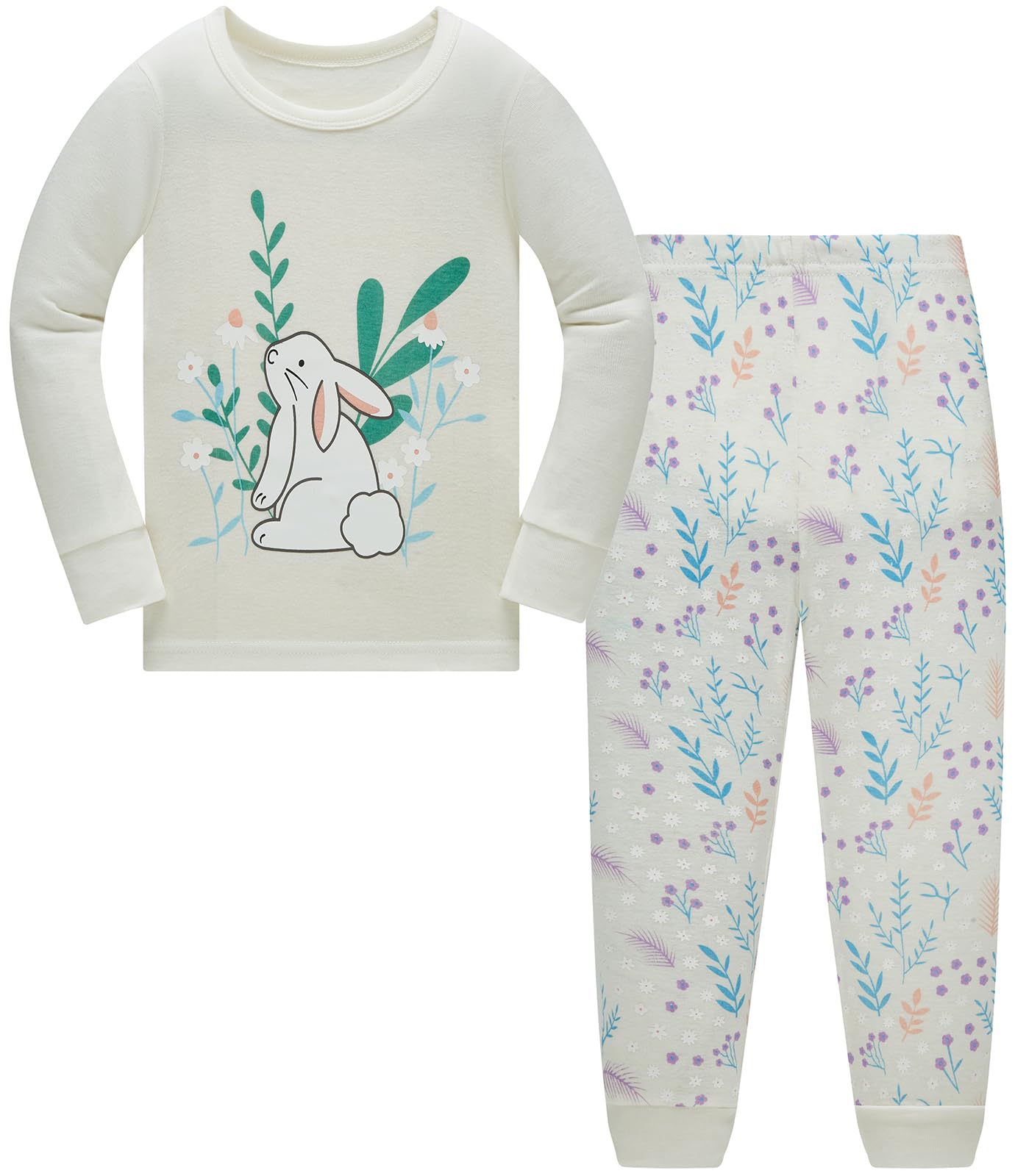 Girls Christmas Pyjamas Set Toddler Clothes Sleepwear Animal Printed Nightwear Winter Long Sleeve PJs 2 Piece Outfit Xmas Gift for Kids — view 31