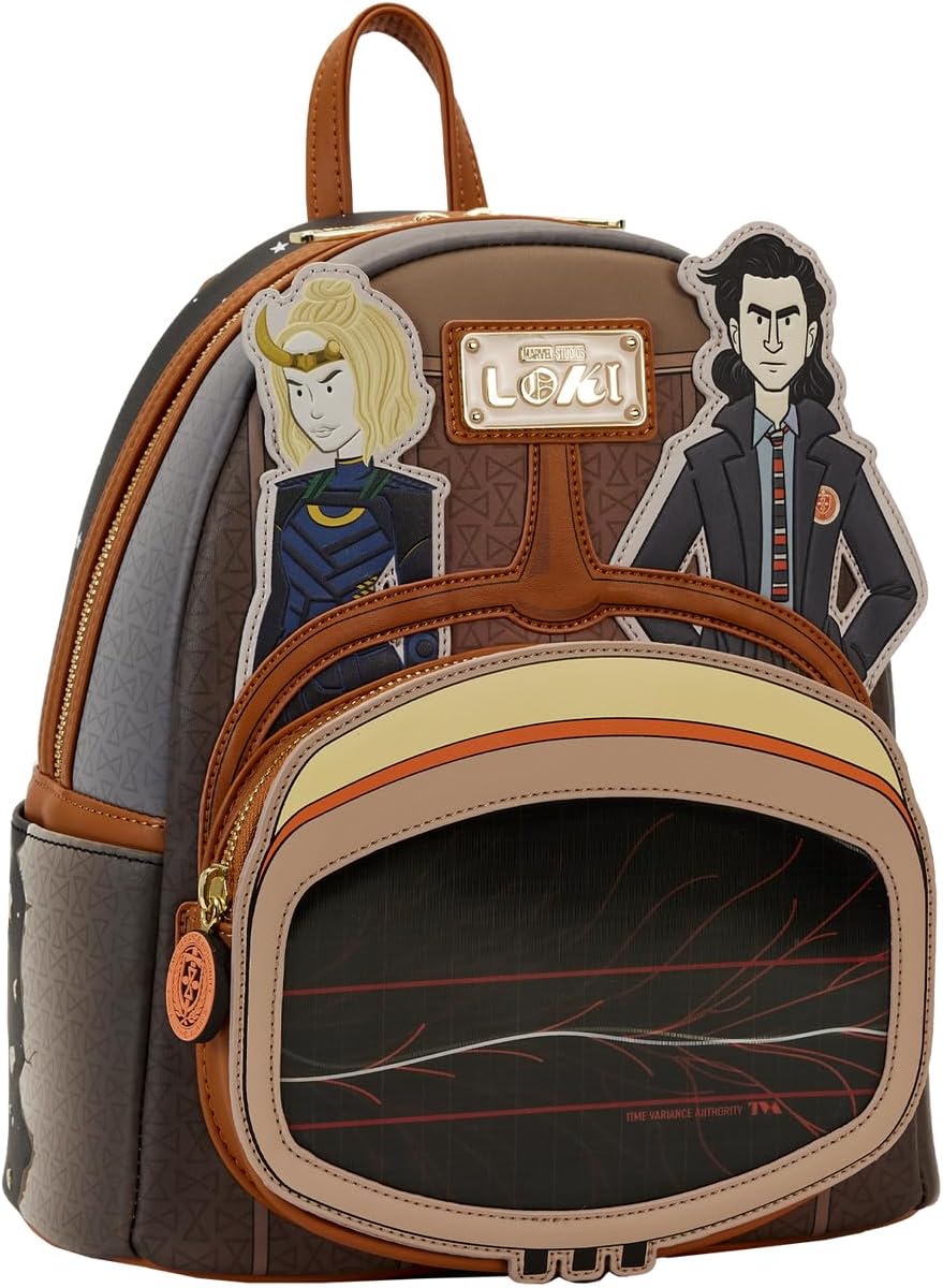 Loungefly Marvel Loki TVA Lenticular Multiverse Mini Backpack