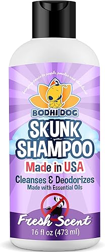Miniatura 1 de Bodhi Dog Champú Skunk  Removedor de olores Skunk Smell Limpia y desodoriza con aceites esenciales para perros y gatos  Fabricado en Estados Unidos