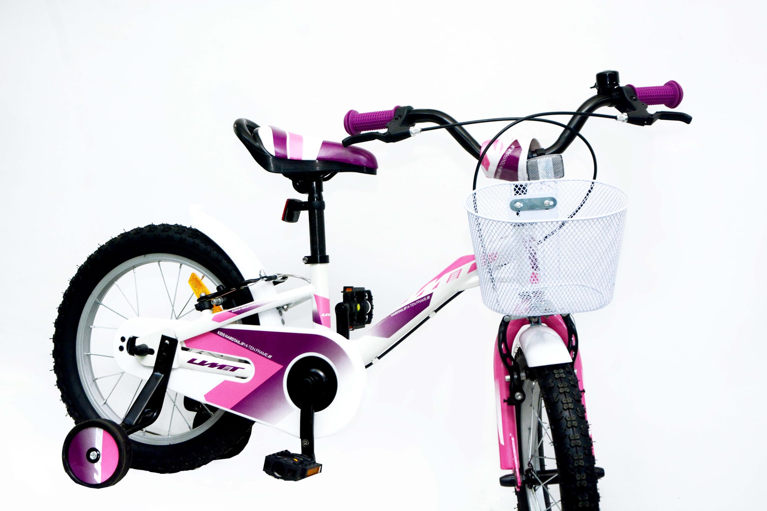 Bicicleta 18 Pulgadas niña | Bicicleta niña 6-8 años + Frenos V-Break + Estabilizadores + Cuadro Acero | Segura y Resistente