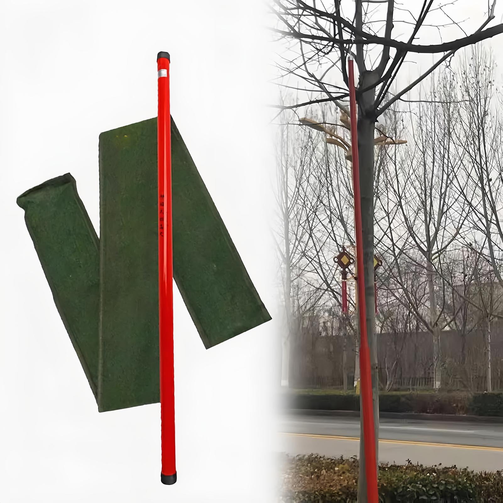 Asta telescopica di misurazione dell'altezza, strumento di misurazione della potenza multifunzione regolabile, asta di misurazione isolata per esterni per alberi e uso paesaggistico