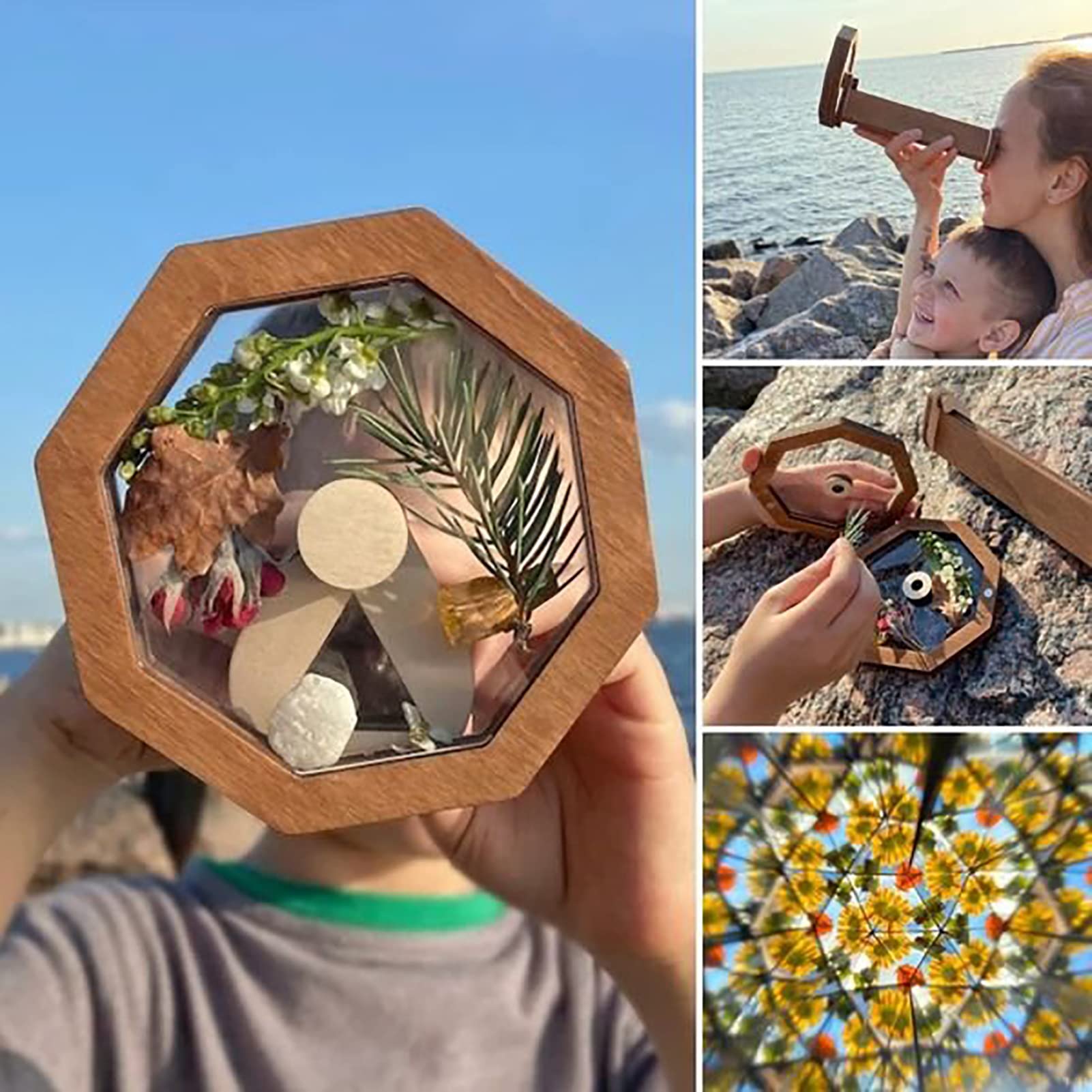 作家物 木製万華鏡 サイン入り ハンドメイド 工芸品 作家物 木製万華鏡 サイン入り ハンドメイド 工芸品 作家物 木製万華鏡