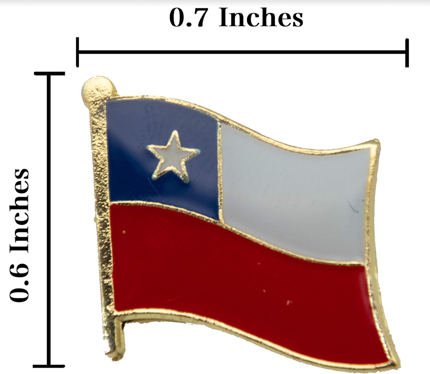 A-ONE 2 PCS Pack-Mano del Desierto Patch+Chile Flag Lapel Pin, Hand Statue Patch, Monument Patch, Vintage Metal Button Landmark Embroidery, Sew on Iron on Jeans Jackets Shirts Hats NO.387P