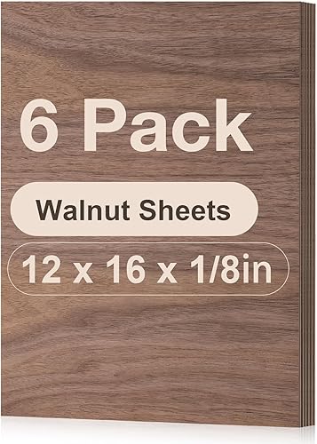 Miniatura 12 de ROBOTIME Paquete de 30 hojas de tilo de 1/8 x 12 x 16 pulgadas, en blanco para grabado láser, madera de 0.118 in para corte y grabado láser Madera