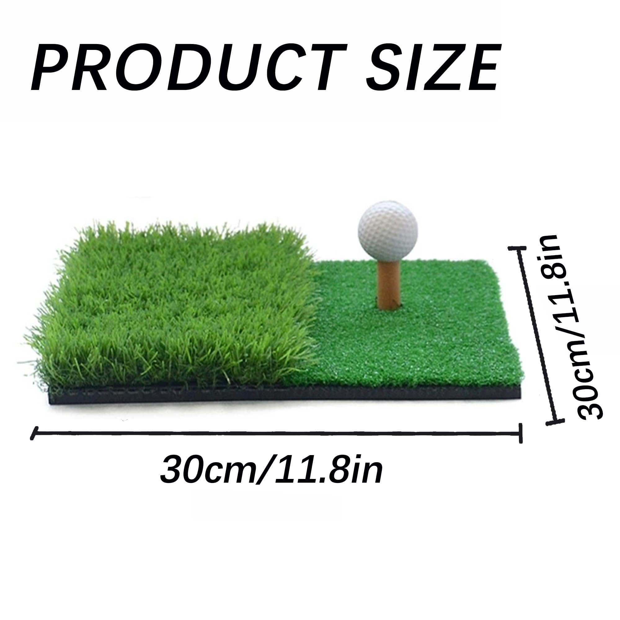 Golf Practice Mat, 11.8 * 11.8Inch, Chroń Swoje Pole, Symulator Golfowy do Domu, Sieci Golfowe do Ogrodu, Mat Fairway Mat, dla Początkujących Cwiczeń, dla Garaży, Ogrody z Tyłu, Place Zabaw