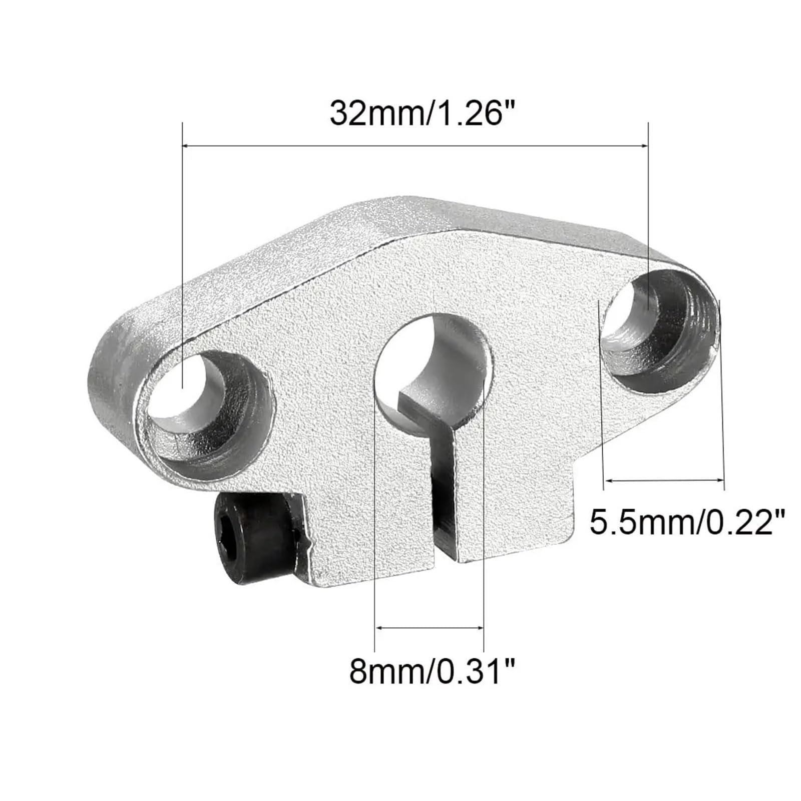 Support d'arbre de Rail linéaire SHF8 SHF10 SHF12 SHF13 SHF16 SHF20 SHF25 SHF30 SHF35, roulement de 8mm, 4 pièces/lot(SHF8 4PCS)