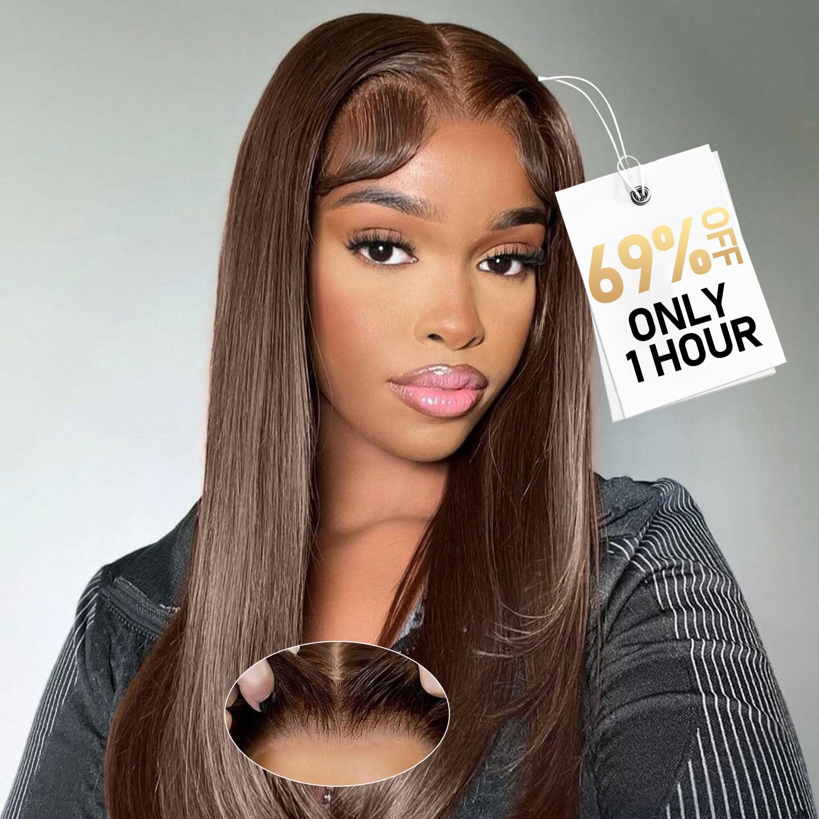 Ailwelia Wear and Go Glueless Bob Wig Human Hair 200% Density 5x5 HD Lace Closure Wigs For Black Women Glueless 5x5 Closure Wigs Human Hair Pre