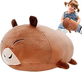 Boneca pelúcia – Almofada pelúcia com design Capivara – Capivara confortável para uma experiência fofa, bonecas em forma animal pelúcia para crianças, meninos, aniversário Famure