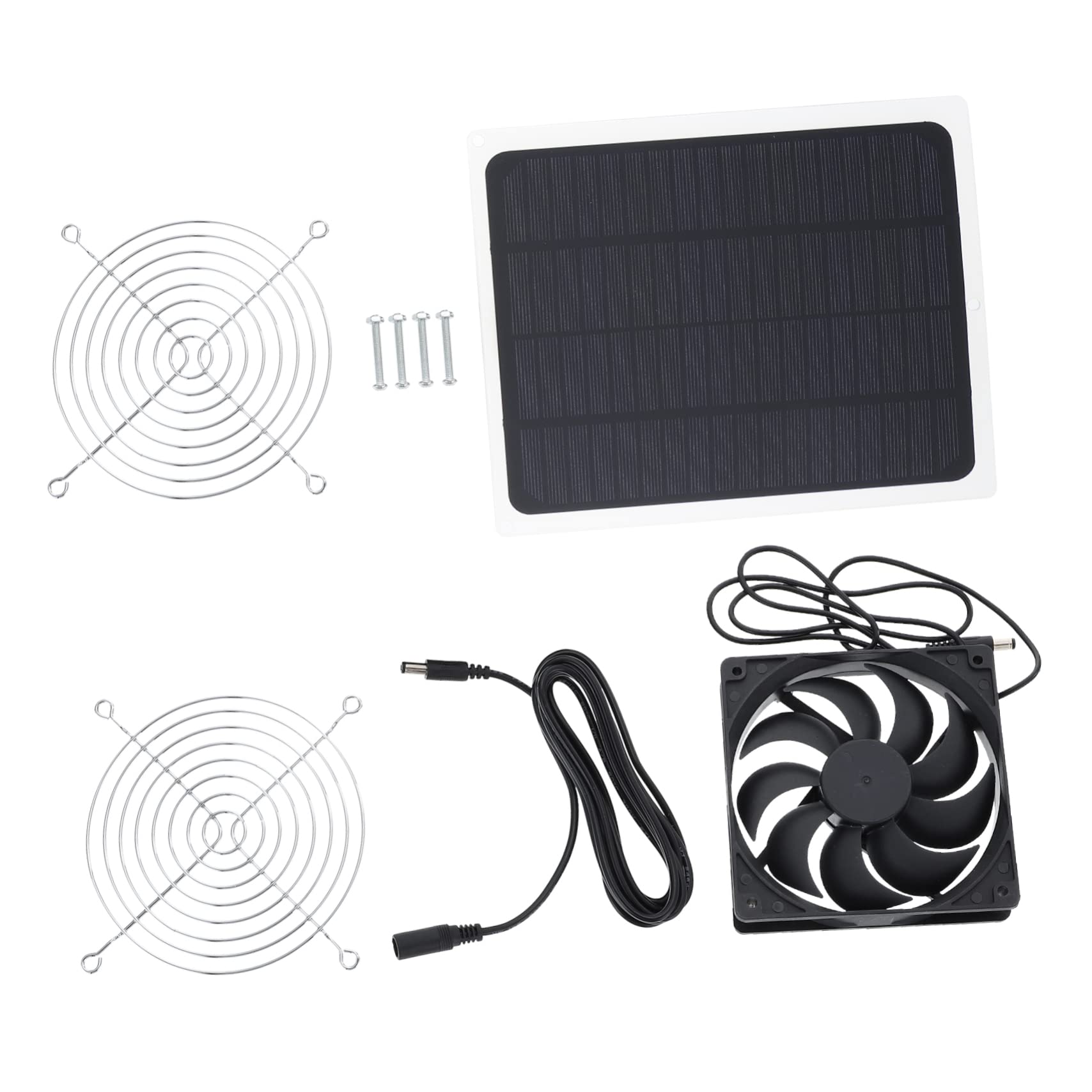Ventilateur solaire pour poulailler avec petit extracteur d'air