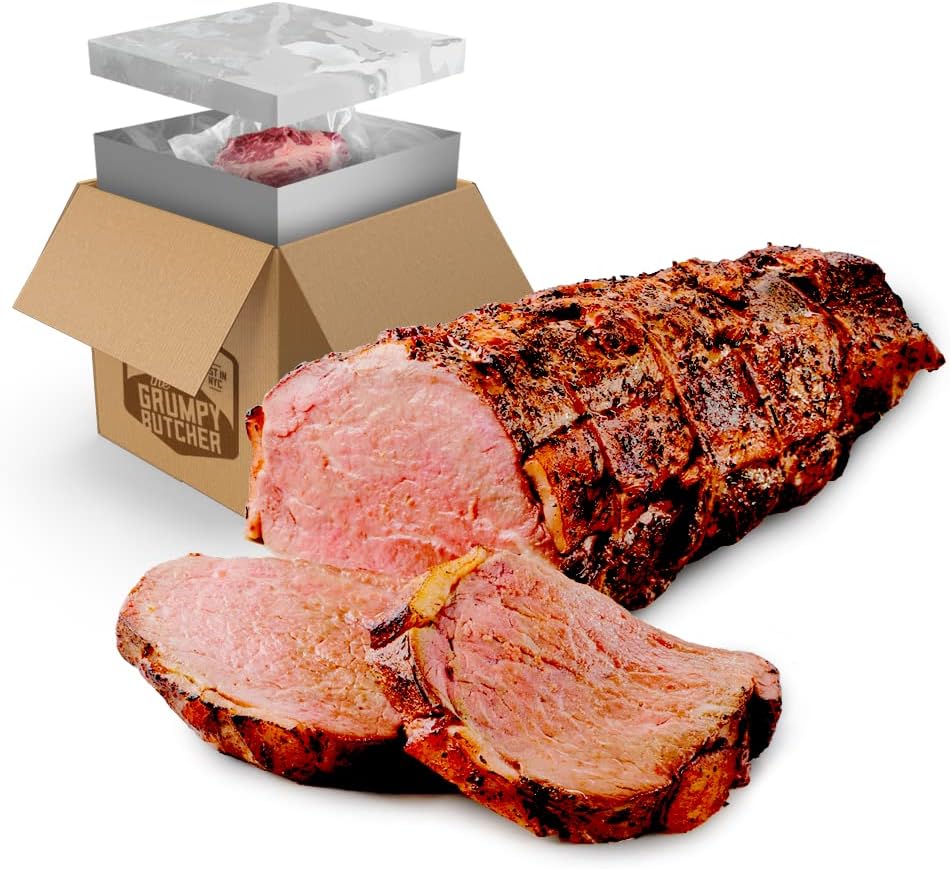 Grumpy Butcher Fully Cooked Beef Tenderloin Roast – 28 oz Filet Mignon Roast (2 lb) – Sous Vide & Oven-Ready Angus Beef | Frozen Gourmet Whole Roast for Holiday Dinners, Parties & Gift Giving