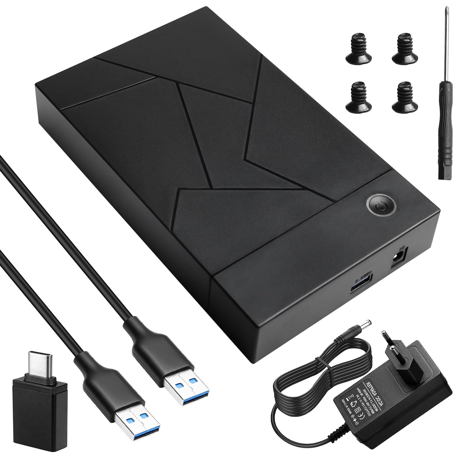 Docking Station per dischi rigidi, docking station USB 3.0 per HDD/SSD SATA da 2,5"/3,5" - Supporto UASP, Plug & Play, compatibile con Windows, Mac & Linux