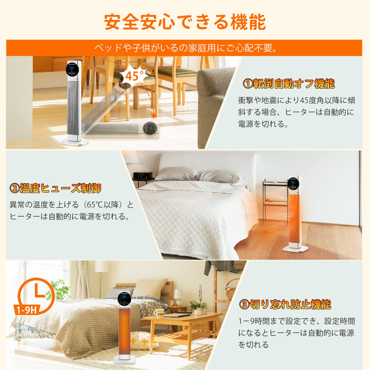 Amazon | セラミックヒーター 【2022最新型&室温に応じて自動 Amazon | セラミックヒーター 【2022最新型&室温に応じて自動