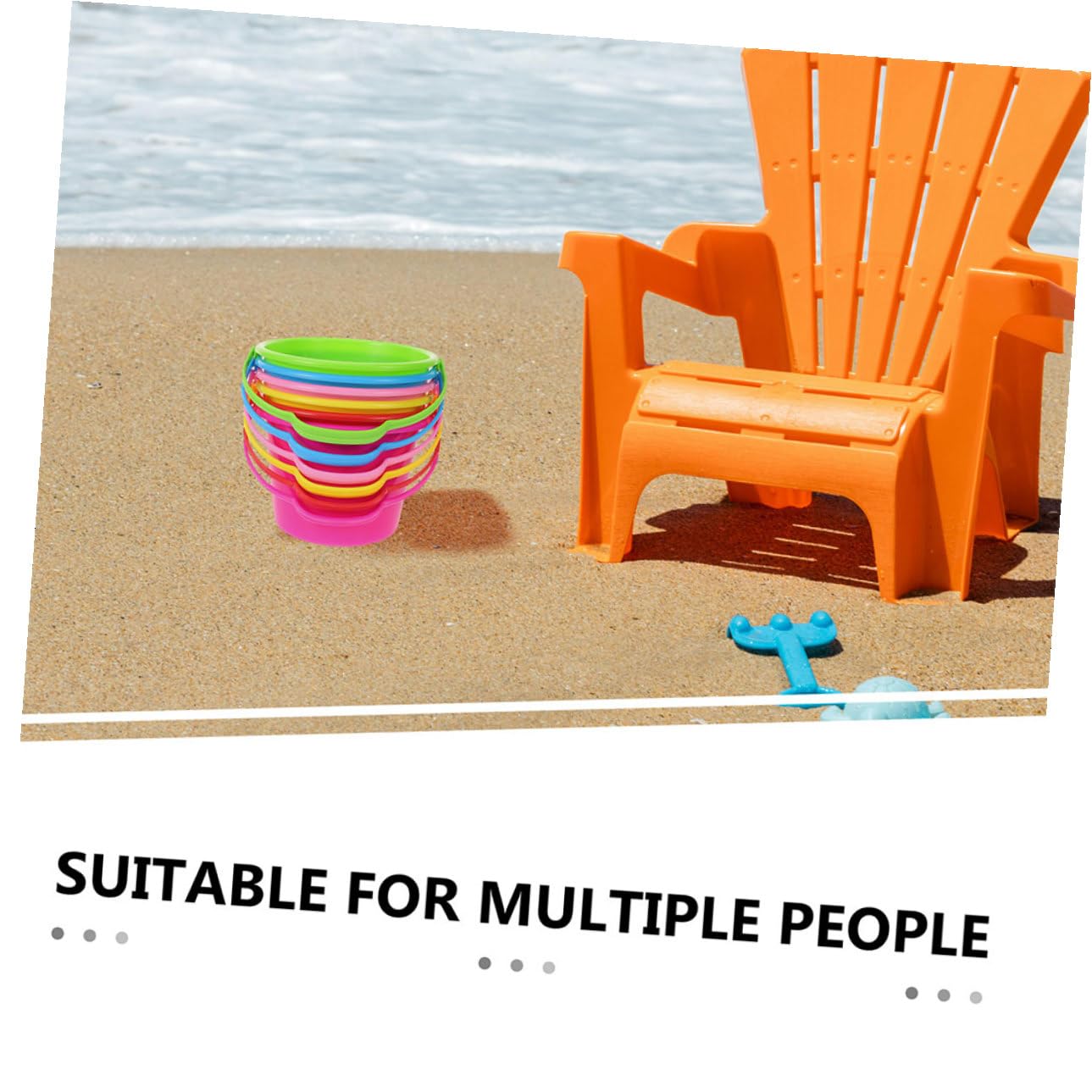 Secchiello Gioco Mare 12 Pezzi Ragazzo Ragazza da Spiaggia per Abs | Festa Estiva, Secchiello Resistente, Accessori da Spiaggia per Giardino e Sabbia, Set Versatile per Ragazzo Ragazza