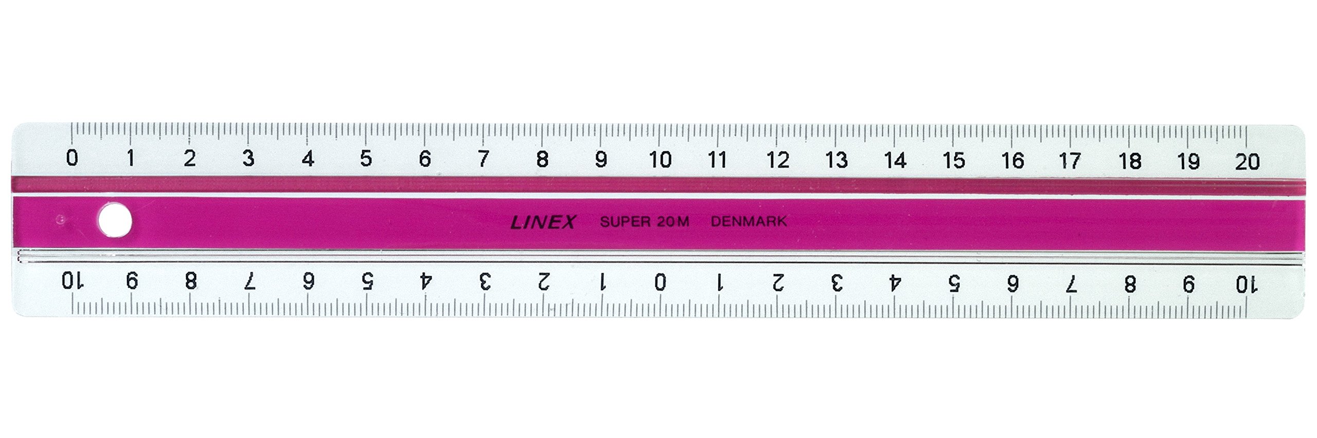 Linex Super Series Righello 20 cm plastica rosa, effetto antiscivolo, scala mm controverso