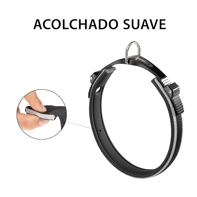 Foto 5 de 6 de Ferplast Collar para Perros ERGOCOMFORT C15/33, Collar para Perros de Talla Grande, Cierre con Microajuste