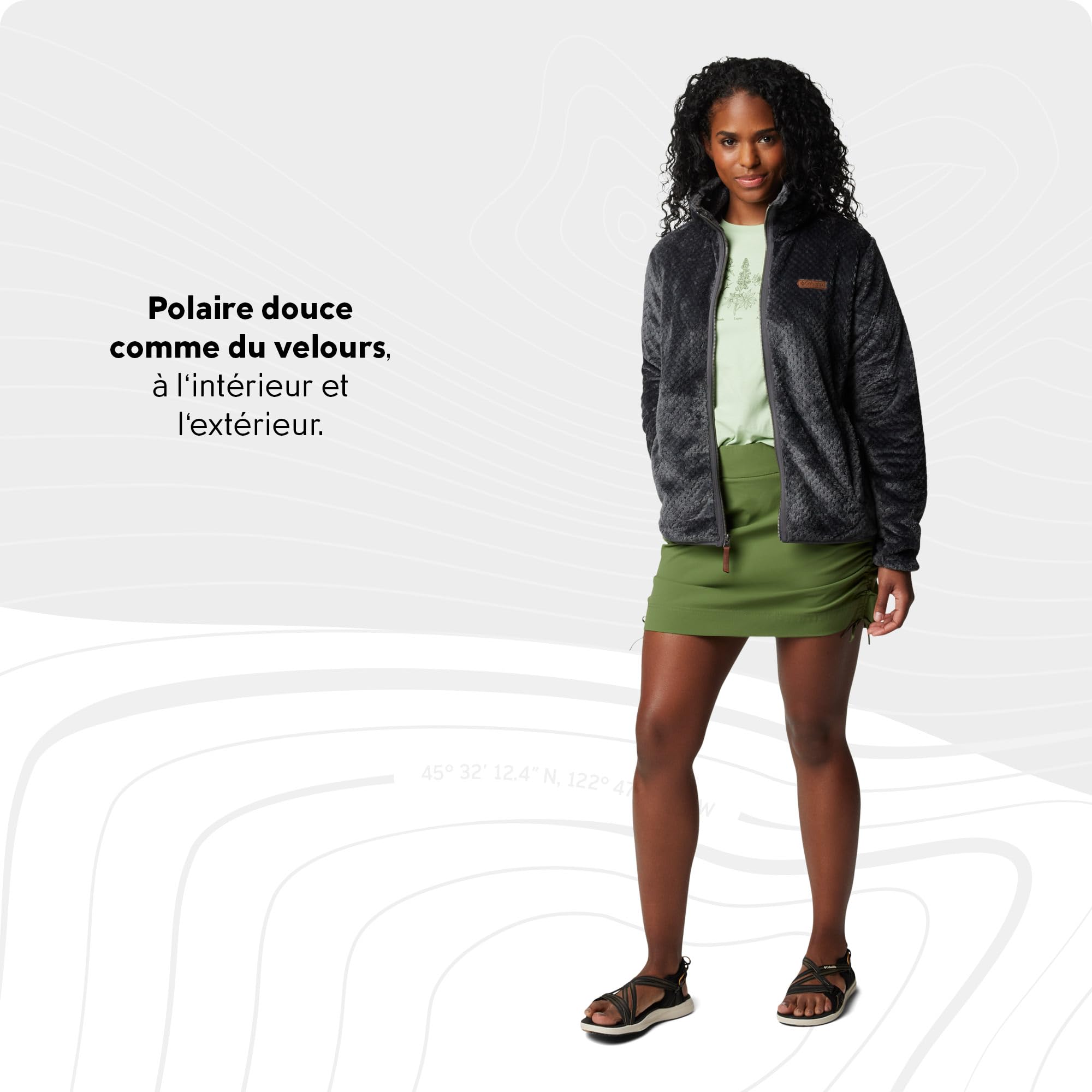 Columbia Fire Side II Sherpa Full Zip, Veste Polaire Entièrement Zippée pour Femme