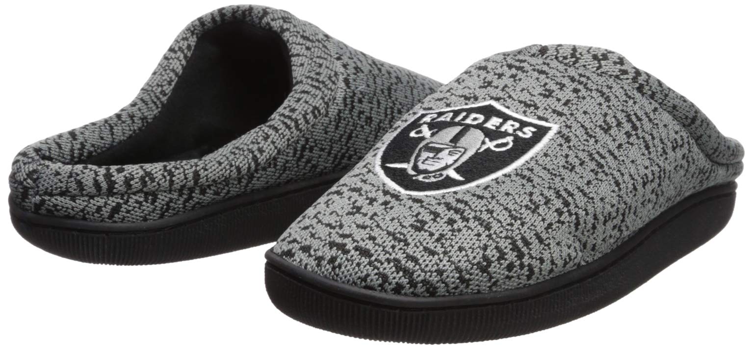 FOCO NFL mens Poly Knit Cup Sole Slipper