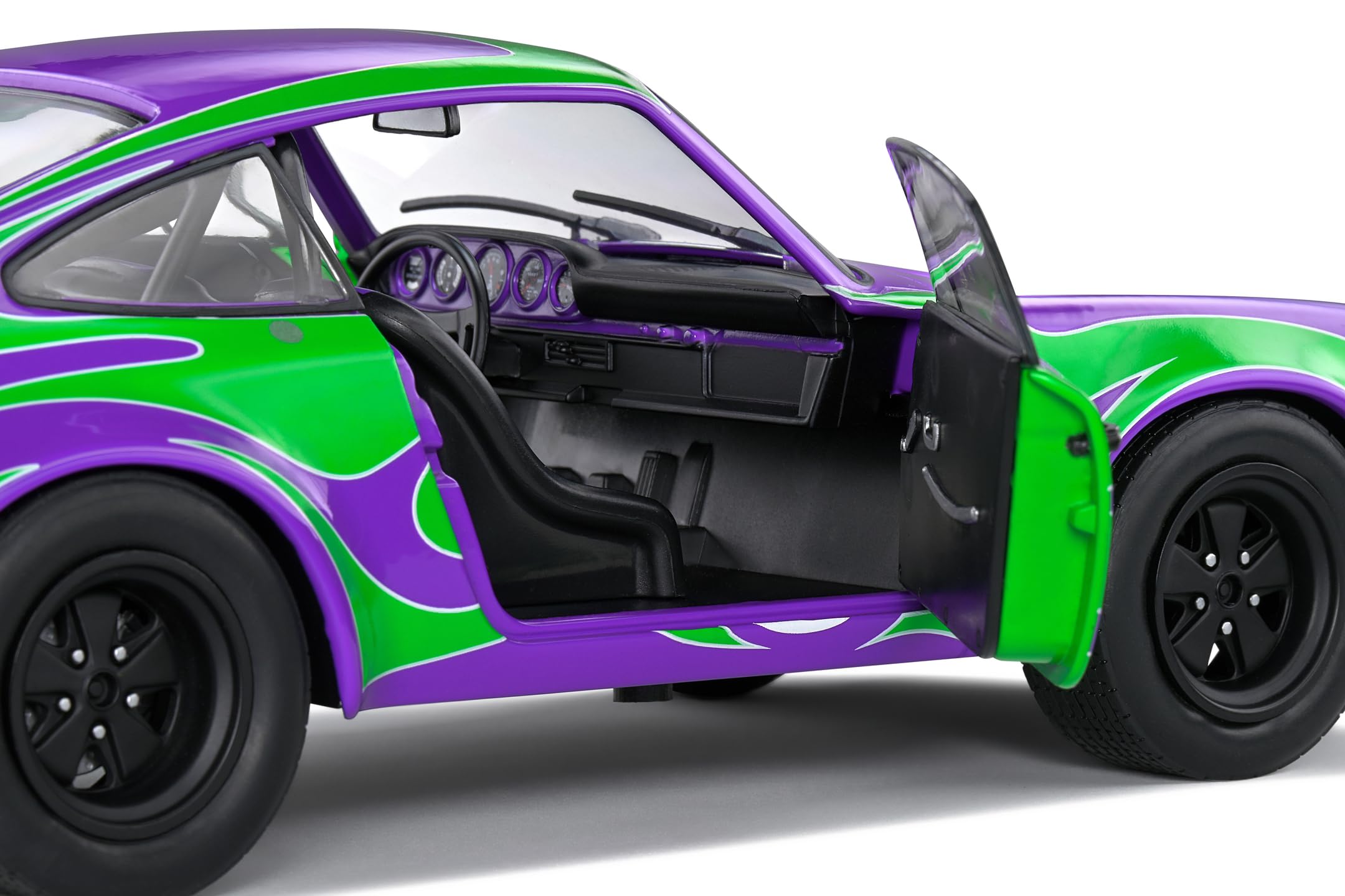 Solido S1801117 1:18 Hippy Tribute 1973 Porsche, viola/verde