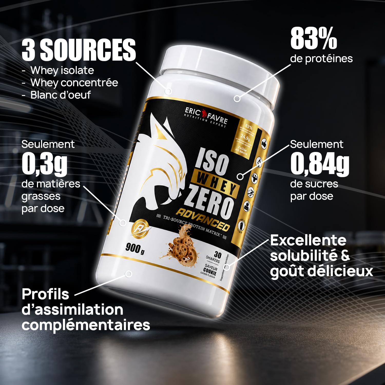Iso Whey Zero Advanced (Vanille / 900g)