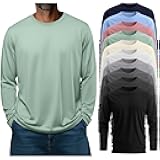 10 Pcs Mens Big and Tall Shirts Cotton Long Sleeve Top Bulk