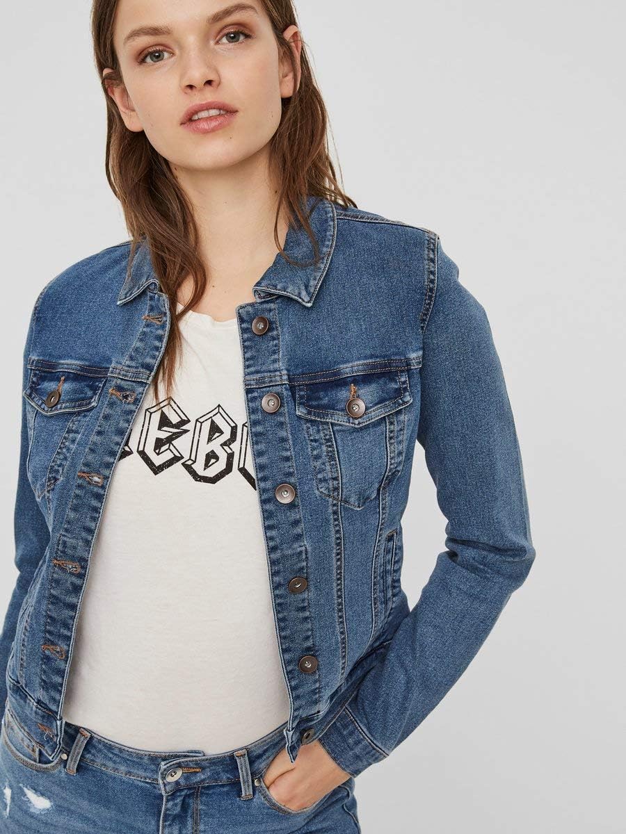 Vero Moda Women's Vmhot SOYA Ls Denim Jacket Mix Noos : Amazon.com.au:  Clothing, Shoes \u0026 Accessories