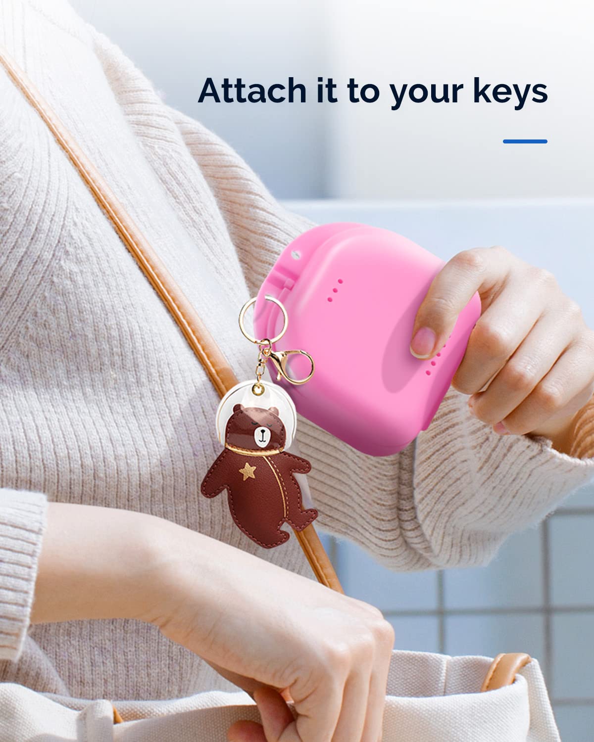 JMU Estuche de retención, estuche de retención de ortodoncia con orificios de ventilación, estuche protector bucal, rosa | Contenedor de almacenamiento dental de plástico, soporte protector bucal con cierre a presión