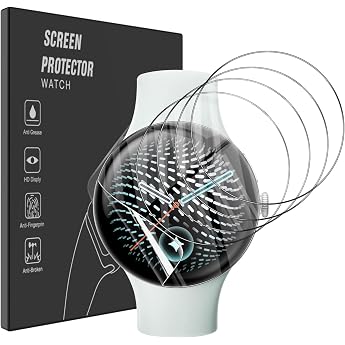 Pack of 5 Screen Protectors for Google Pixel Watch 5 41 mm TPU Flexibility Hydrogel Film Scratch-Resistant Automatic Repair Small Scratches Screen Protector
