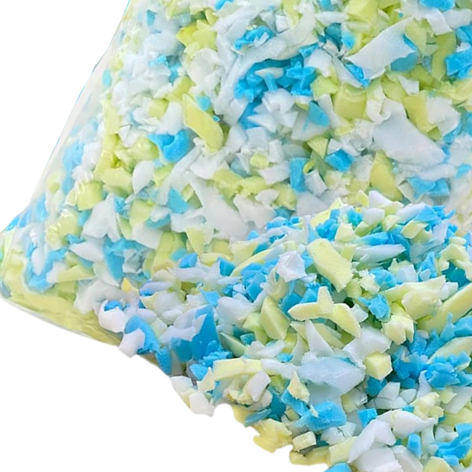 Remplissage En Mousse à Mémoire de Forme 2.3 Kg Remplissage de Rechange Remplissage D'oreiller Léger, Doux Et Confortable, Rembourrage En Mousse à Mémoire de Forme pour Le Rembourrage Des Oreillers